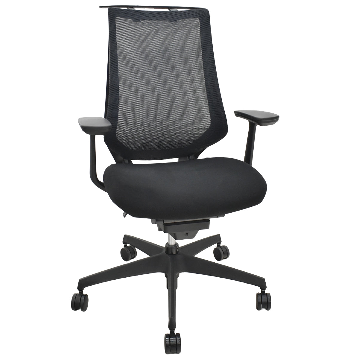 【中古】コクヨ　デュオラ　可動肘　ハンガー　ブラック　2025122601【中古オフィス家具】