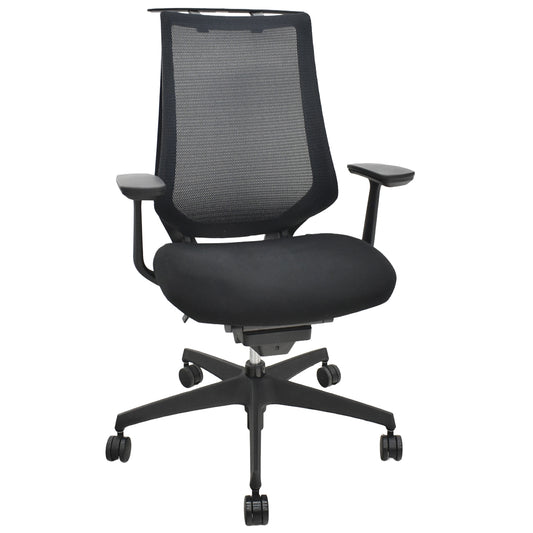 【中古】コクヨ　デュオラ　可動肘　ハンガー　ブラック　2025122601【中古オフィス家具】