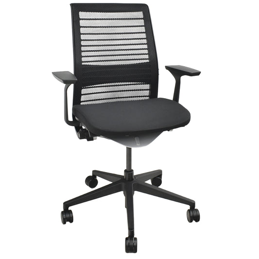 【中古】スチールケース　シンク２　固定肘　ランバーサポート　2026010606【中古オフィス家具】