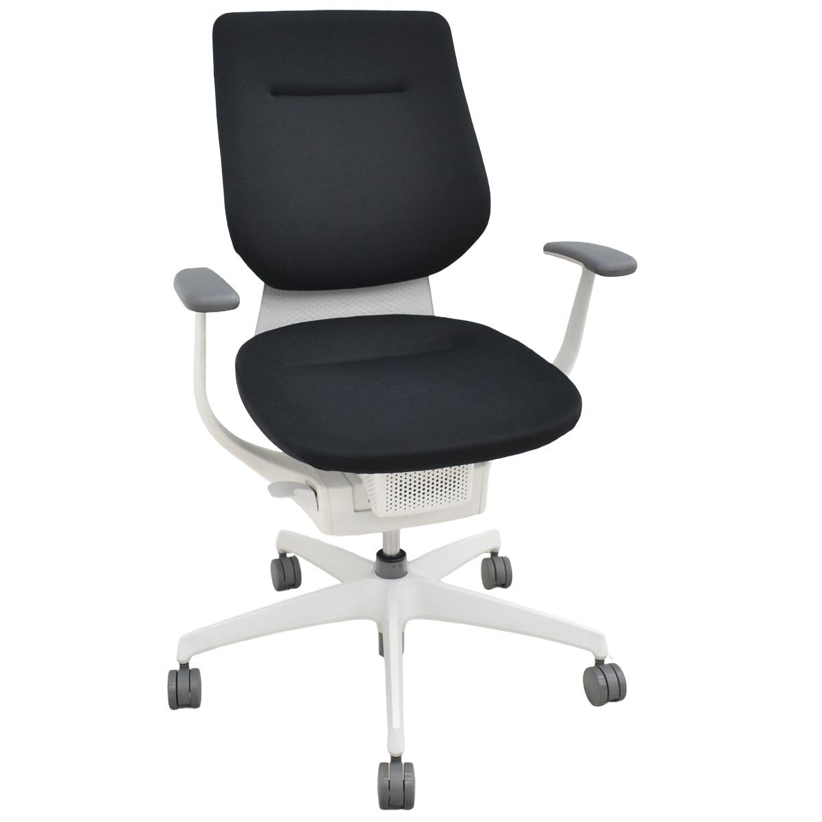 【中古】コクヨ　イング　固定肘　バーチカルタイプ　ブラック×ホワイトグレー　2026010805【中古オフィス家具】