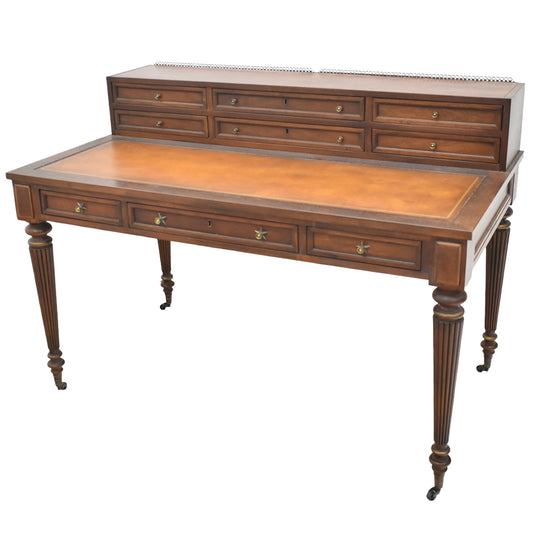 【中古】ドレクセルヘリテイジ　ライティングデスク　アンティーク　幅1345　木製　2026011601【中古オフィス家具】