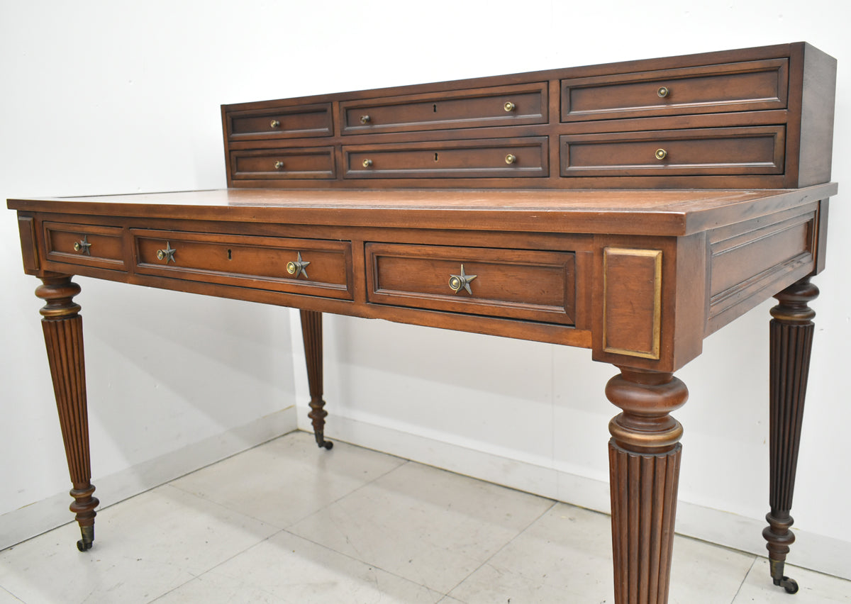 【中古】ドレクセルヘリテイジ　ライティングデスク　アンティーク　幅1345　木製　2026011602【中古オフィス家具】