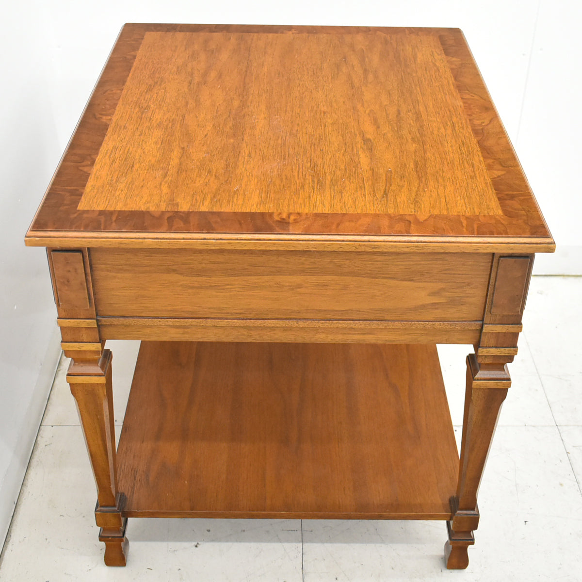 【中古】ドレクセルヘリテイジ　フランチェスカ　エンドテーブル　サイドテーブル　幅585　木製　2026011603【中古オフィス家具】