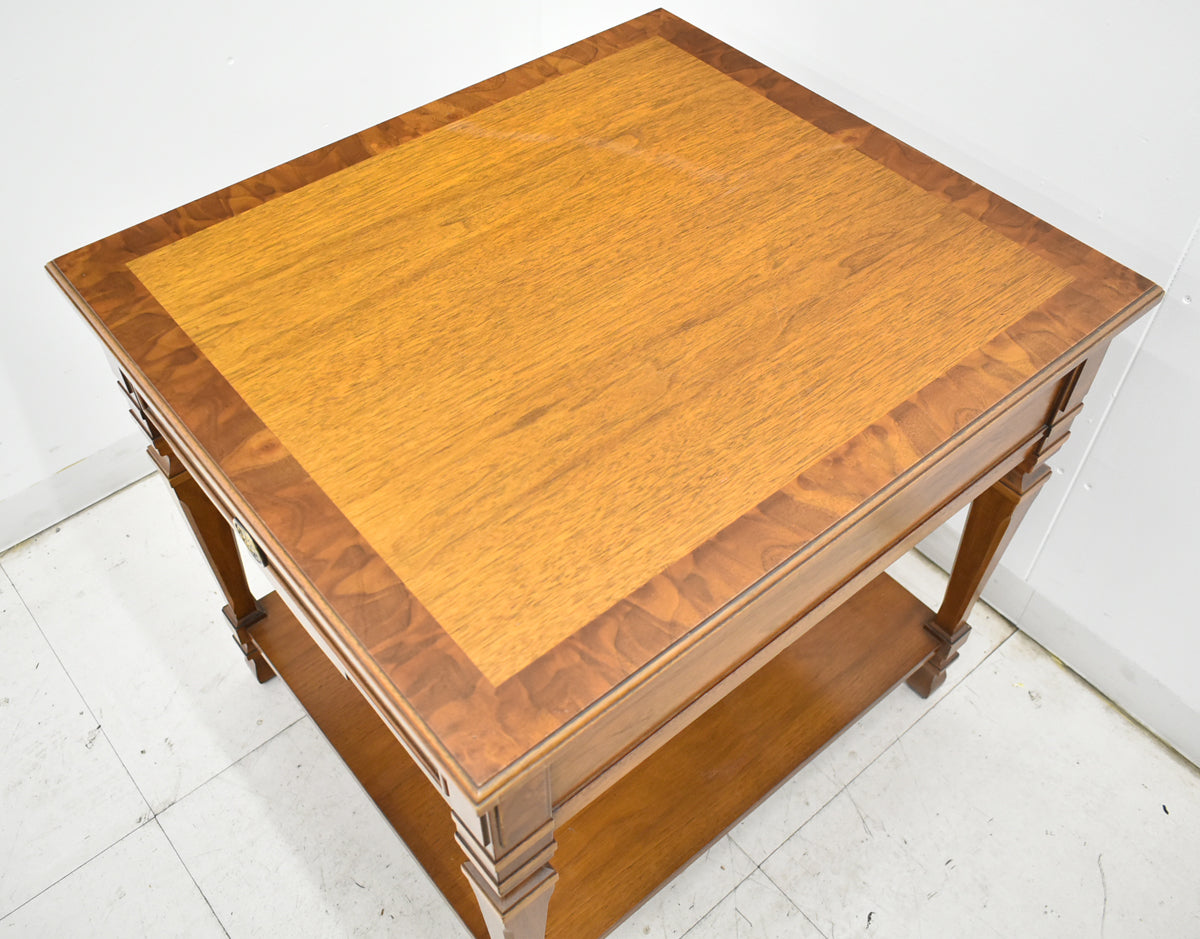 【中古】ドレクセルヘリテイジ　フランチェスカ　エンドテーブル　サイドテーブル　幅585　木製　2026011606【中古オフィス家具】