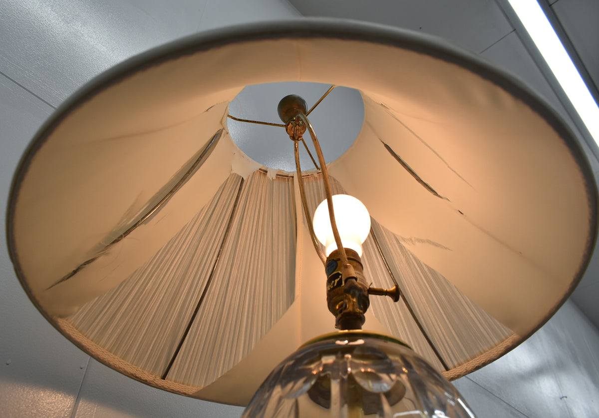 【中古】ドレクセルヘリテイジ　テーブルランプ　卓上照明　直径460　ガラス　2026011901【中古オフィス家具】