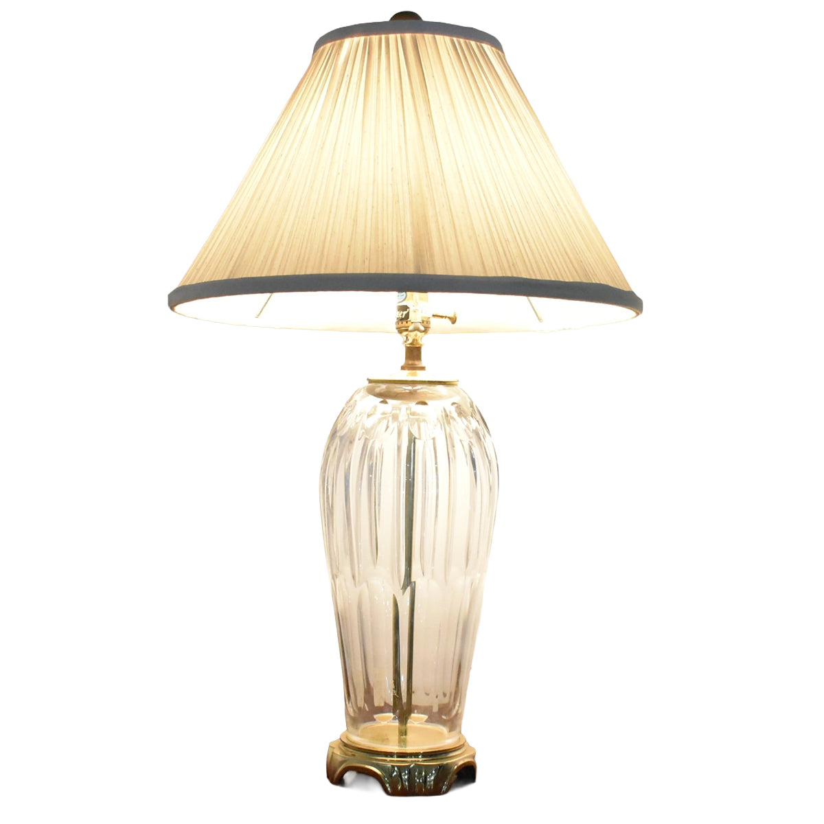 【中古】ドレクセルヘリテイジ　テーブルランプ　卓上照明　直径460　ガラス　2026011901【中古オフィス家具】