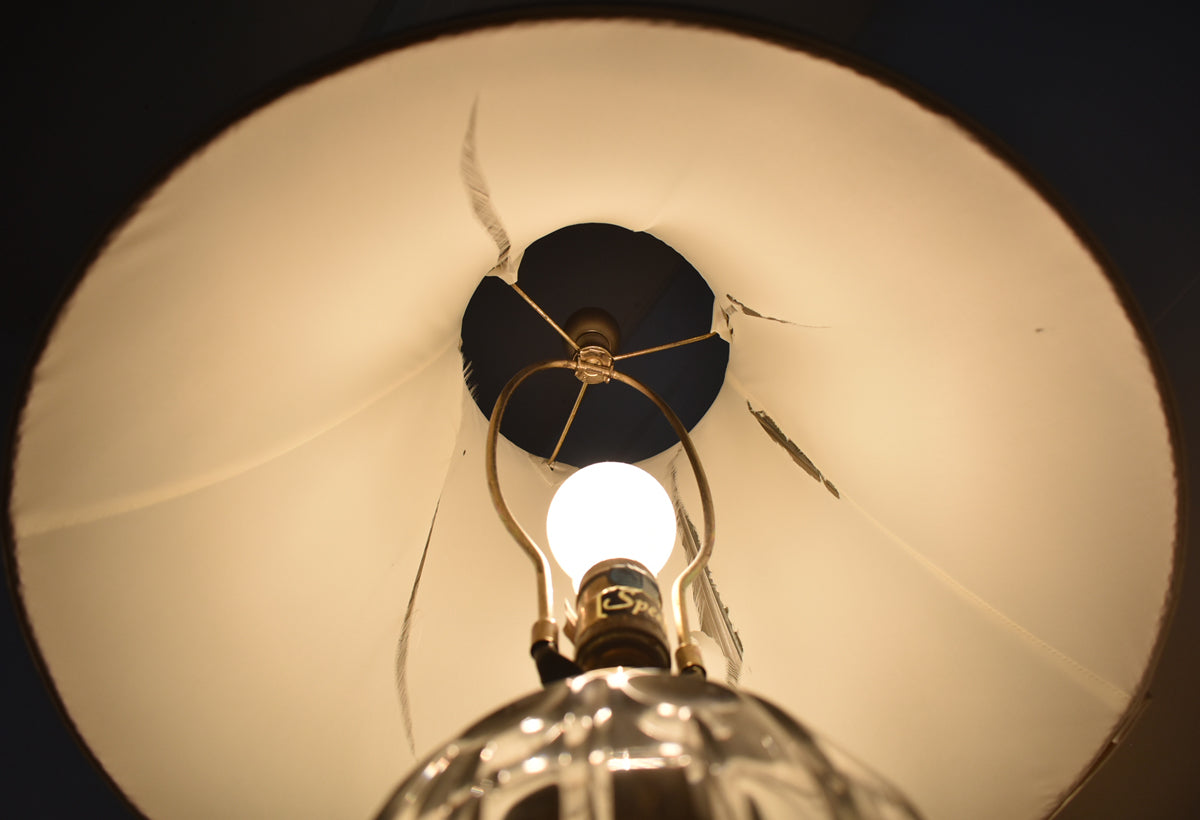 【中古】ドレクセルヘリテイジ　テーブルランプ　卓上照明　直径460　ガラス　2026011902【中古オフィス家具】