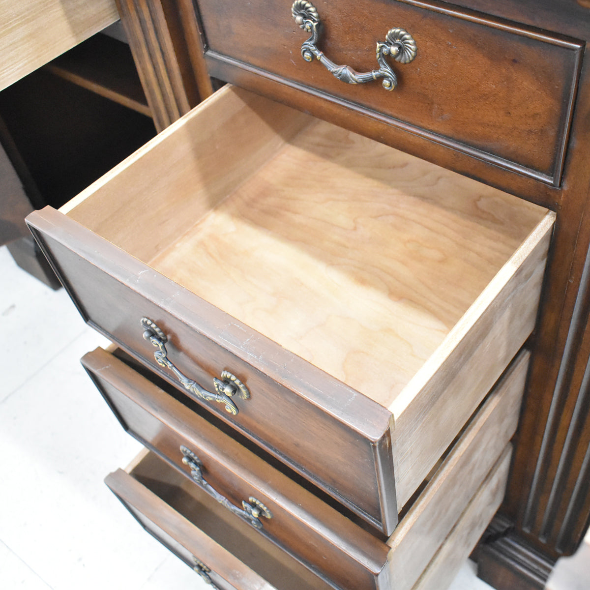 【中古】ドレクセルヘリテイジ　コヴィントンパークコレクション　サイドボード　天板・大理石　幅1930　木製　2026011903【中古オフィス家具】