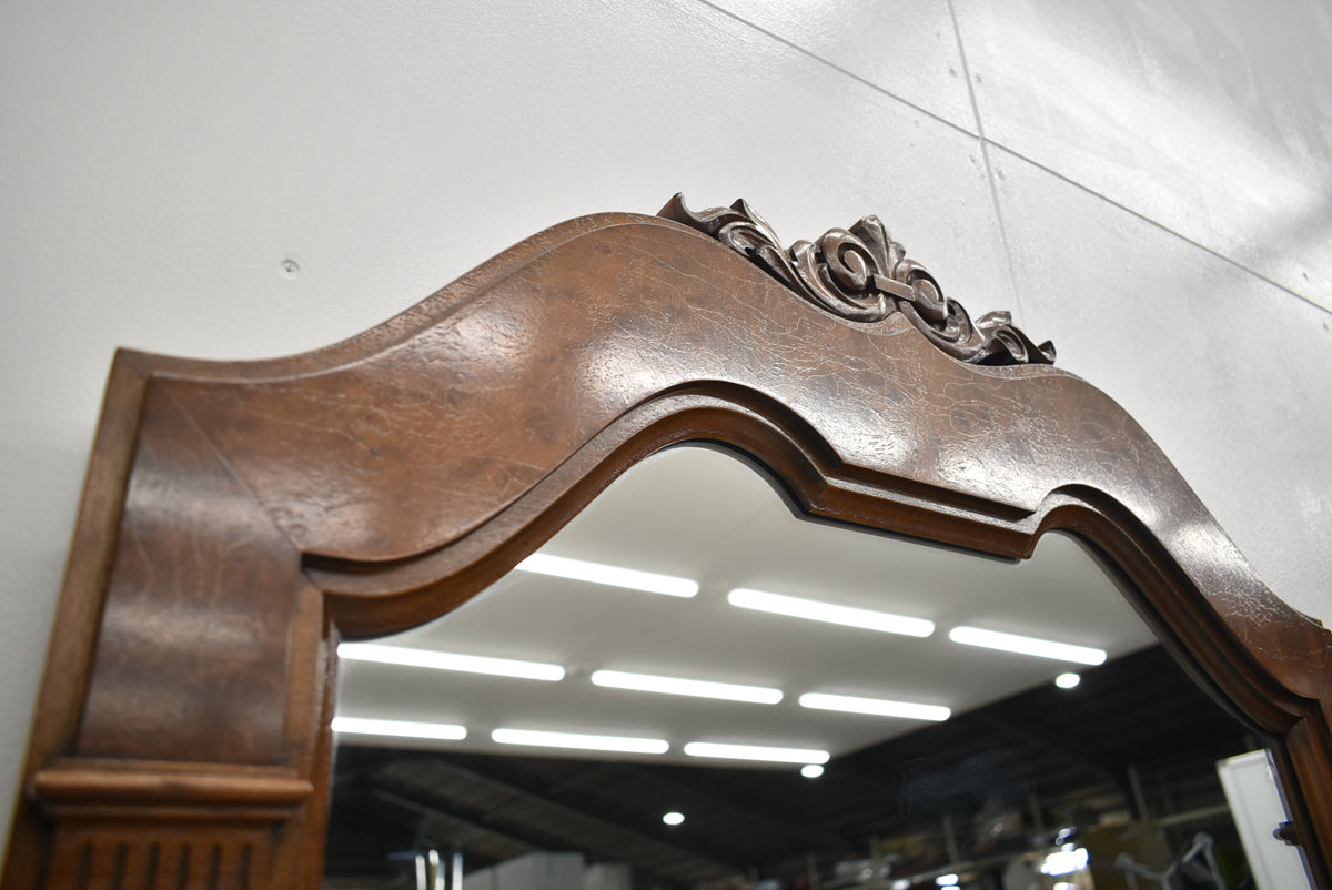 【中古】ドレクセルヘリテイジ　ウォールミラー　姿見　全幅1605　木製　2026012001【中古オフィス家具】