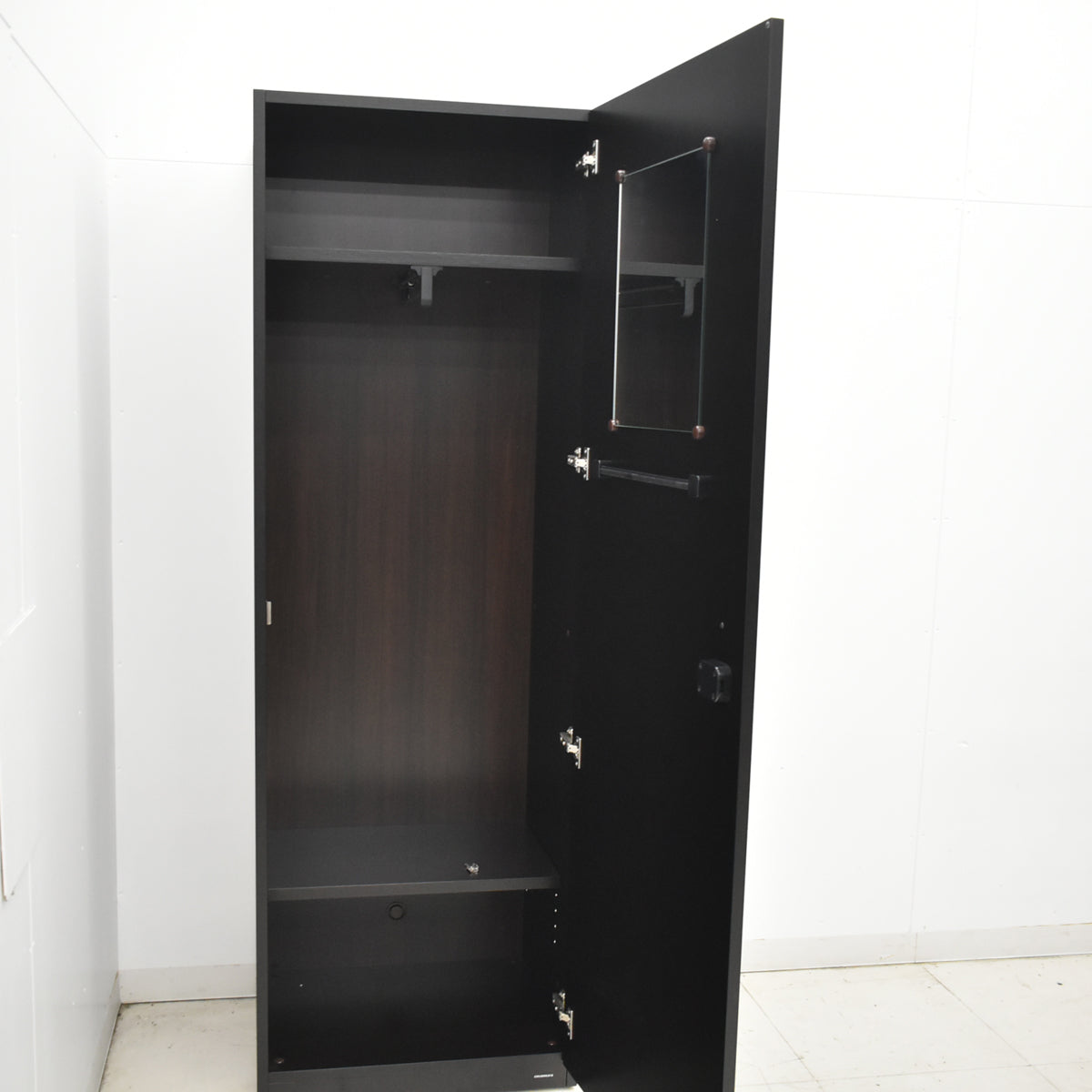 【中古】オカムラ　EX-37　ワードローブ　幅1840　ダークブラウン　2026012101【中古オフィス家具】