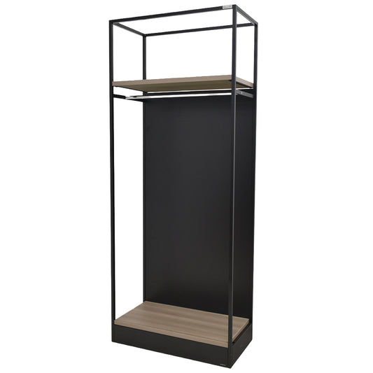 【中古】オカムラ　ライブスシェルフ（Lives Shelf）シリーズ　コートハンガーユニット　ブラック　幅900　2026012201【中古オフィス家具】