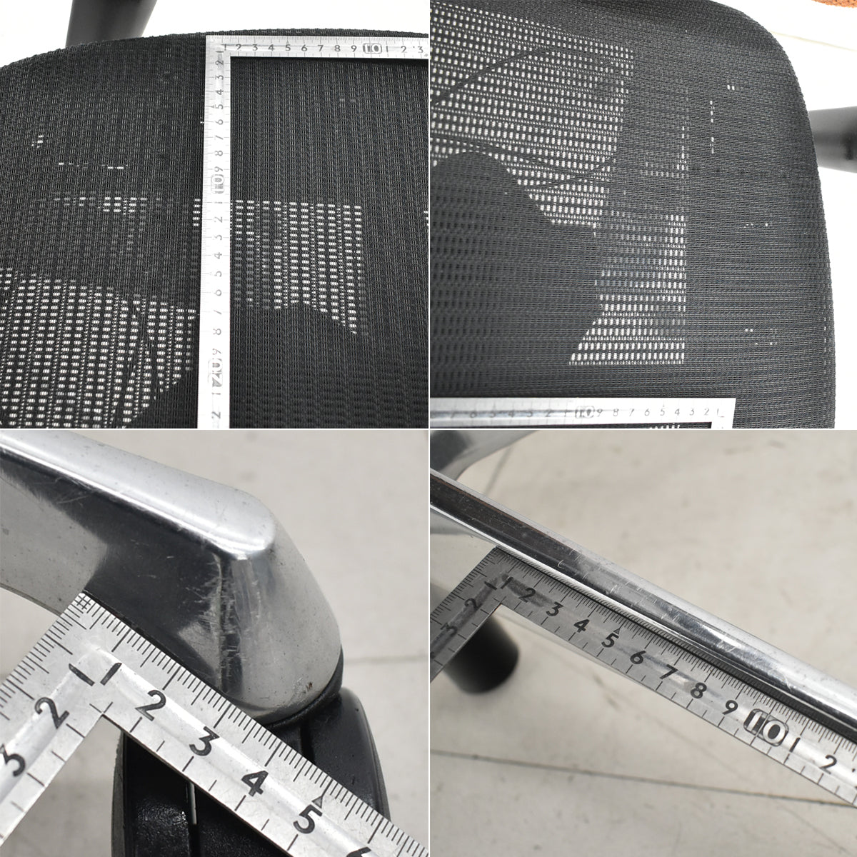 【中古】オカムラ　バロン　ハイバック　可動肘　ポリッシュ　ブラック×オレンジ　肘パッド新品　2026012204【中古オフィス家具】