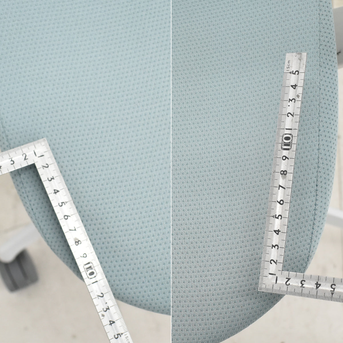 【中古】コクヨ　イング　固定肘　ラテラルタイプ　ナイロンキャスター　アッシュターコイズ　2026012206【中古オフィス家具】