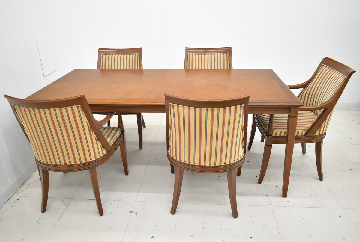 【中古】カンディハウス　バートン＋シェルヴ　高級ダイニング６点セット　木製　幅1800　2026012901【中古オフィス家具】