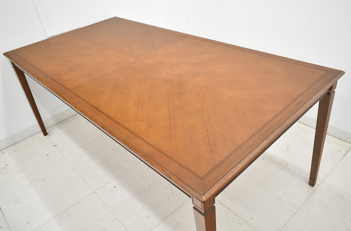 【中古】カンディハウス　バートン＋シェルヴ　高級ダイニング６点セット　木製　幅1800　2026012901【中古オフィス家具】