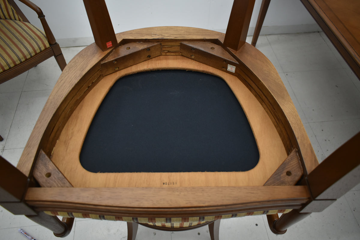 【中古】カンディハウス　バートン＋シェルヴ　高級ダイニング６点セット　木製　幅1800　2026012901【中古オフィス家具】