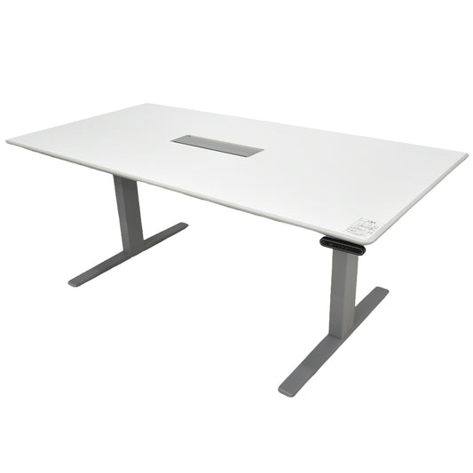 【中古】オカムラ　スイフト　電動昇降ミーティングテーブル　インジケーターボタンタイプメモリー機能付　幅1800　2026012902【中古オフィス家具】