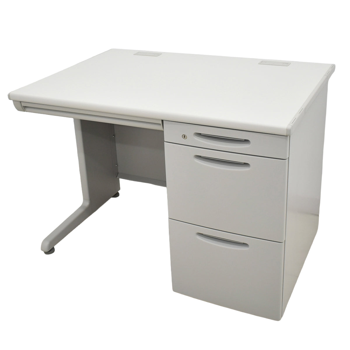 【中古】オカムラ　SD-V片袖デスク　W1000　2026012903【中古オフィス家具】