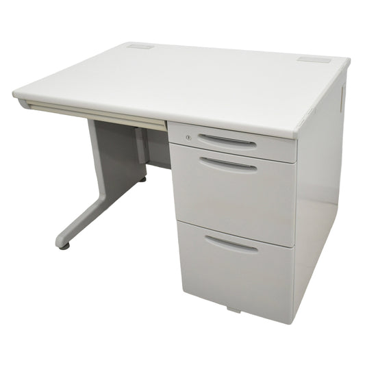 【中古】オカムラ　SD片袖デスク　W1000　2026012904【中古オフィス家具】