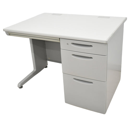 【中古】オカムラ　SD-V片袖デスク107　幅1000　2026020302【中古オフィス家具】