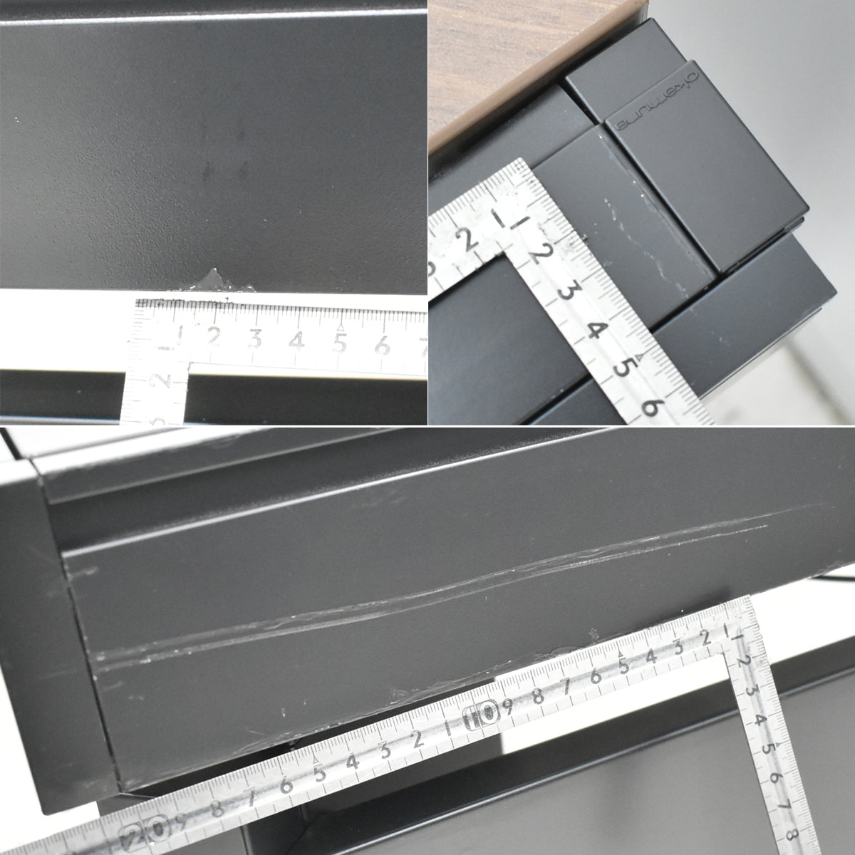 【中古】オカムラ　プロステージクレストUD　電動昇降L型デスク　コントロールスイッチインジゲーターメモリ機能　幅1570　2026020502【中古オフィス家具】