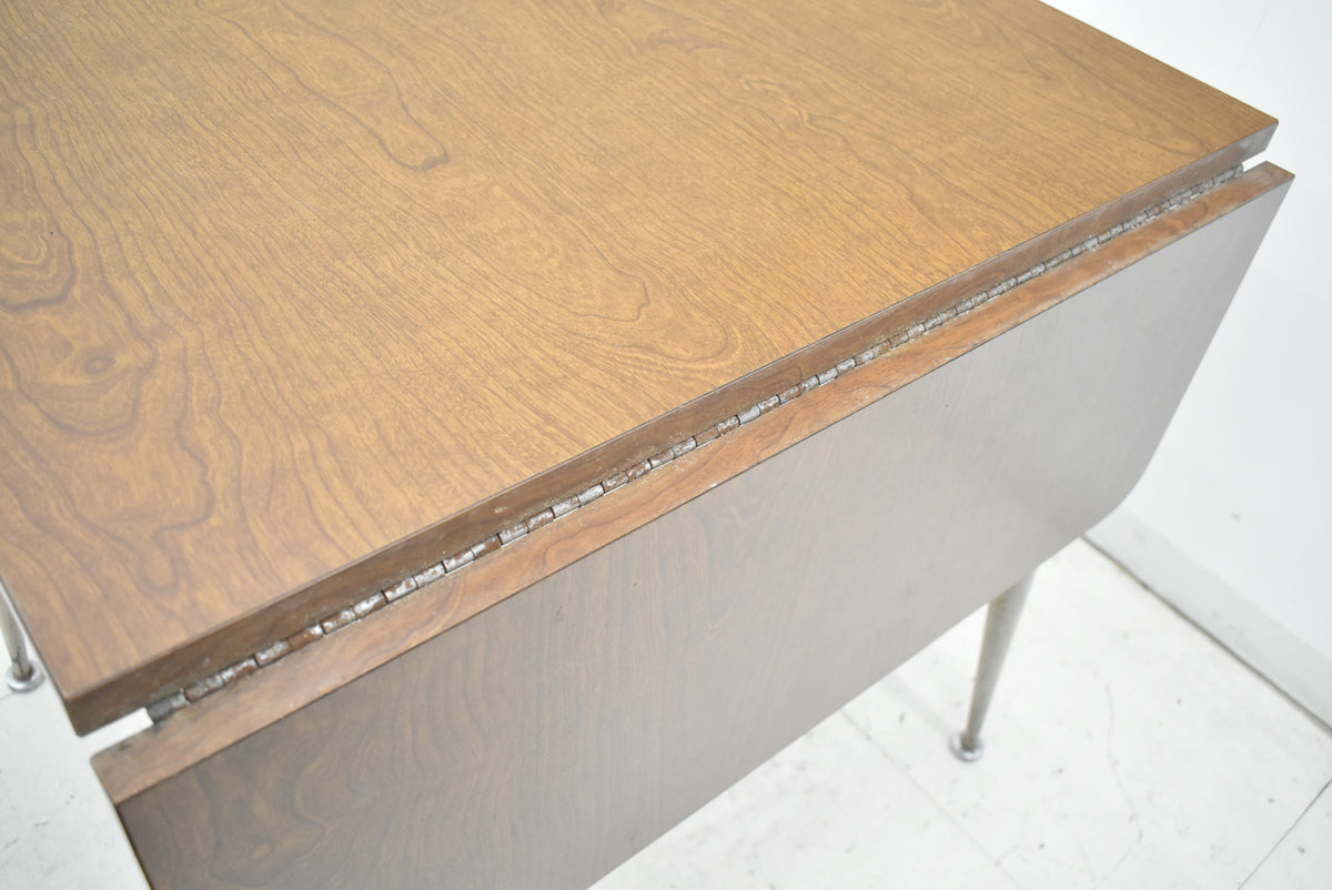 【中古】メーカー不明　バタフライ　ダイニングテーブル　USヴィンテージ　ミッドセンチュリー　テーパードレッグ　幅1210　2026020901【中古オフィス家具】