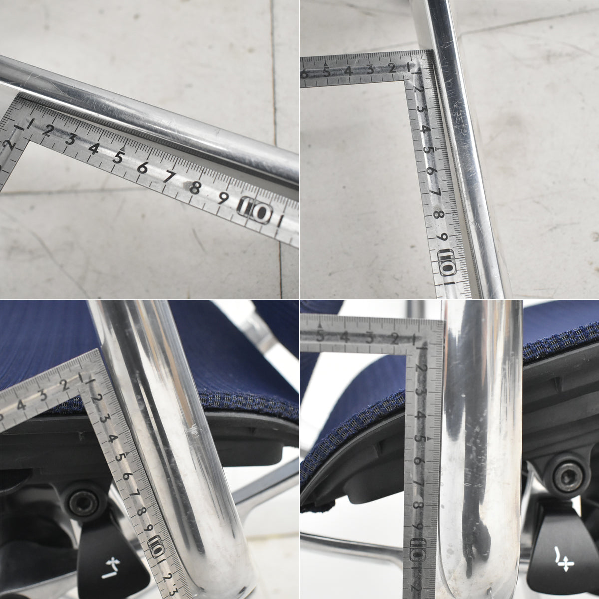 【中古】オカムラ　バロン　肘パッド新品　ハイバック　固定肘　ポリッシュ　ダークブルー　2026021205【中古オフィス家具】