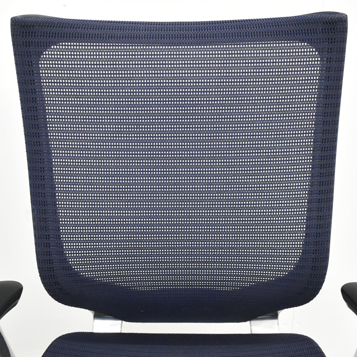 【中古】オカムラ　バロン　肘パッド新品　ハイバック　固定肘　ポリッシュ　ダークブルー　2026021301【中古オフィス家具】