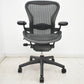 【中古】ハーマンミラー　アーロンチェア　スタンダード　Ｂサイズ　ランバーサポート　ブラック　2026021403【中古オフィス家具】