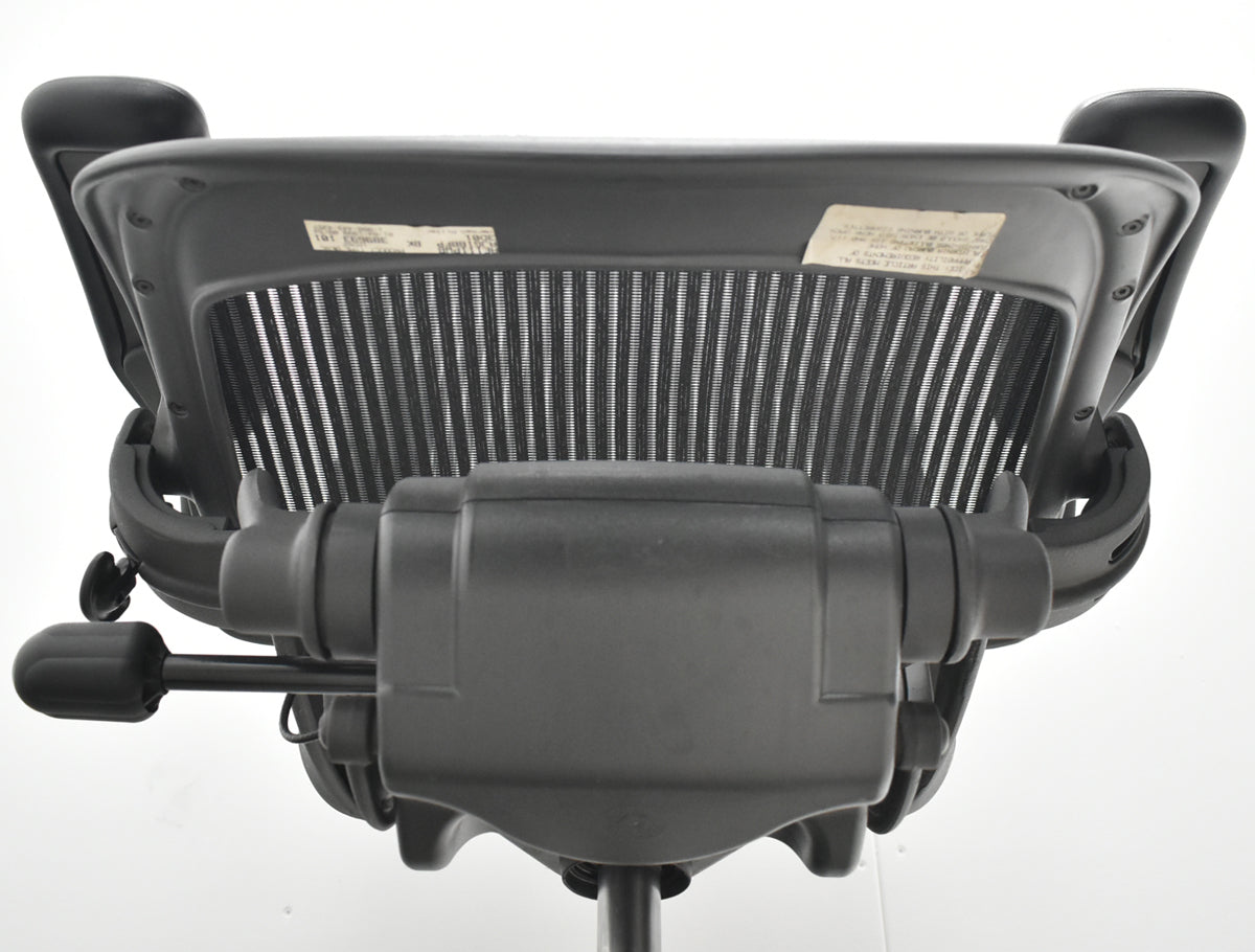 【中古】ハーマンミラー　アーロンチェア　スタンダード　Ｂサイズ　ランバーサポート　ブラック　2026021403【中古オフィス家具】
