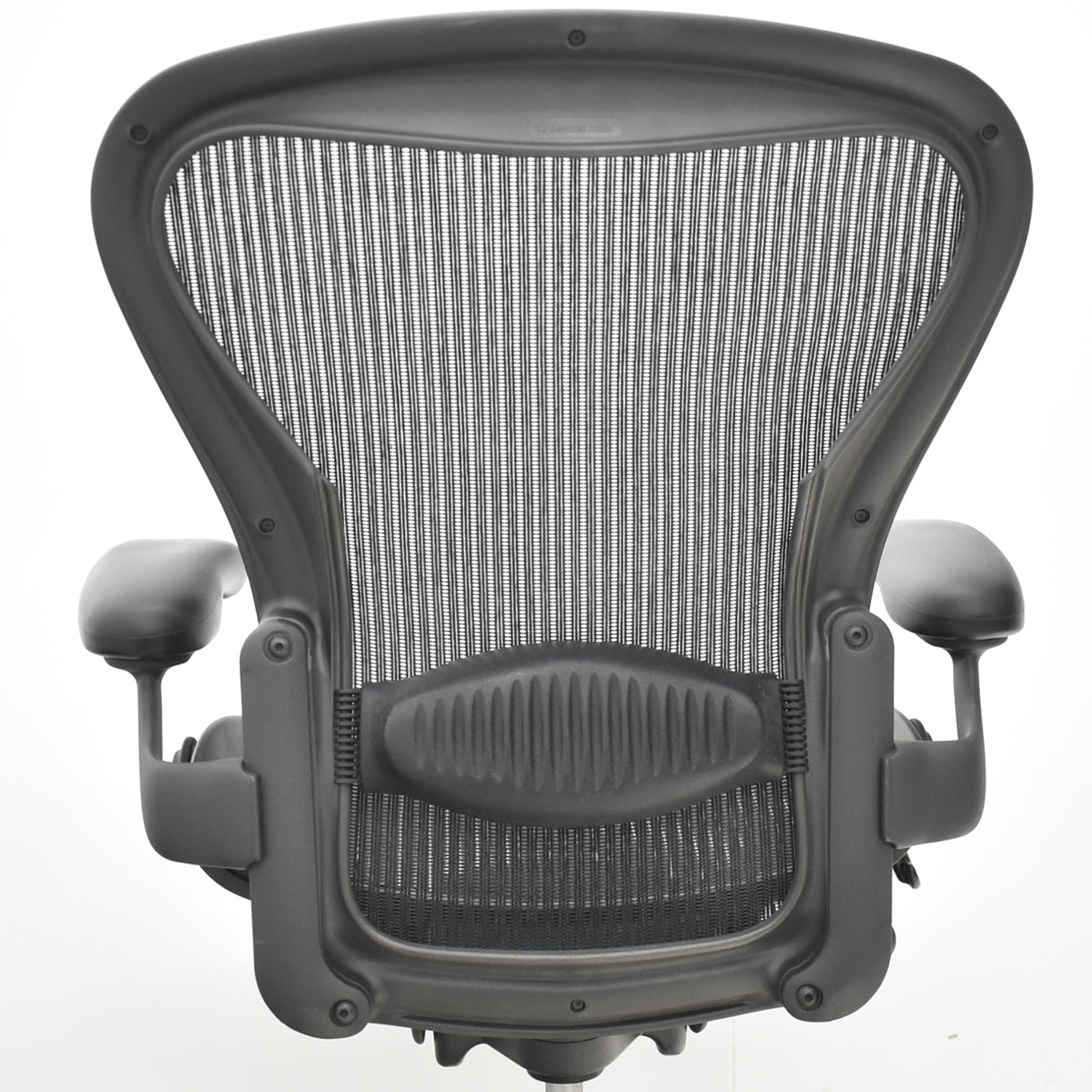 【中古】ハーマンミラー　アーロンチェア　スタンダード　Ｂサイズ　ランバーサポート　ブラック　2026021403【中古オフィス家具】