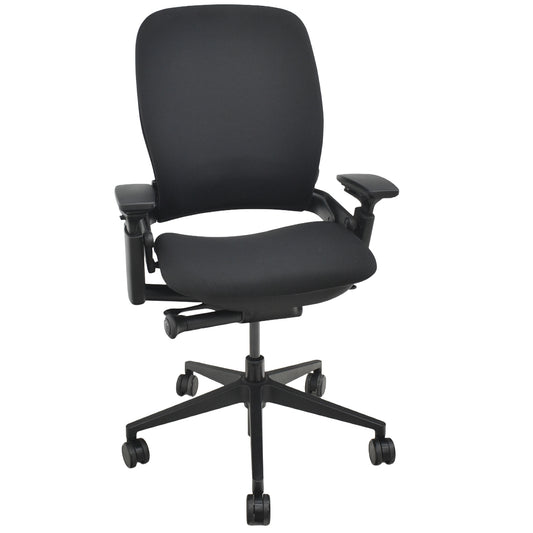 【中古】スチールケース　リープＶ２　APモデル　可動肘　ランバーサポート　2017年製　2026021601【中古オフィス家具】