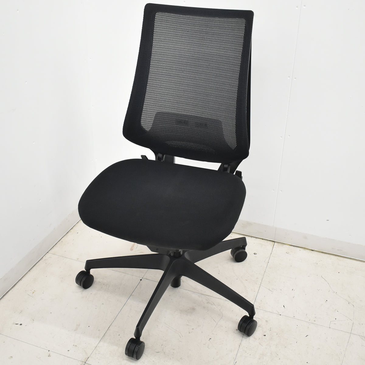 【中古】コクヨ　デュオラ　肘なし　ウレタンキャスター　ランバーサポート　2019年製　2026021602【中古オフィス家具】