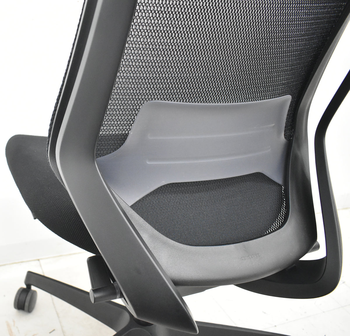 【中古】コクヨ　デュオラ　肘なし　ウレタンキャスター　ランバーサポート　2019年製　2026021602【中古オフィス家具】