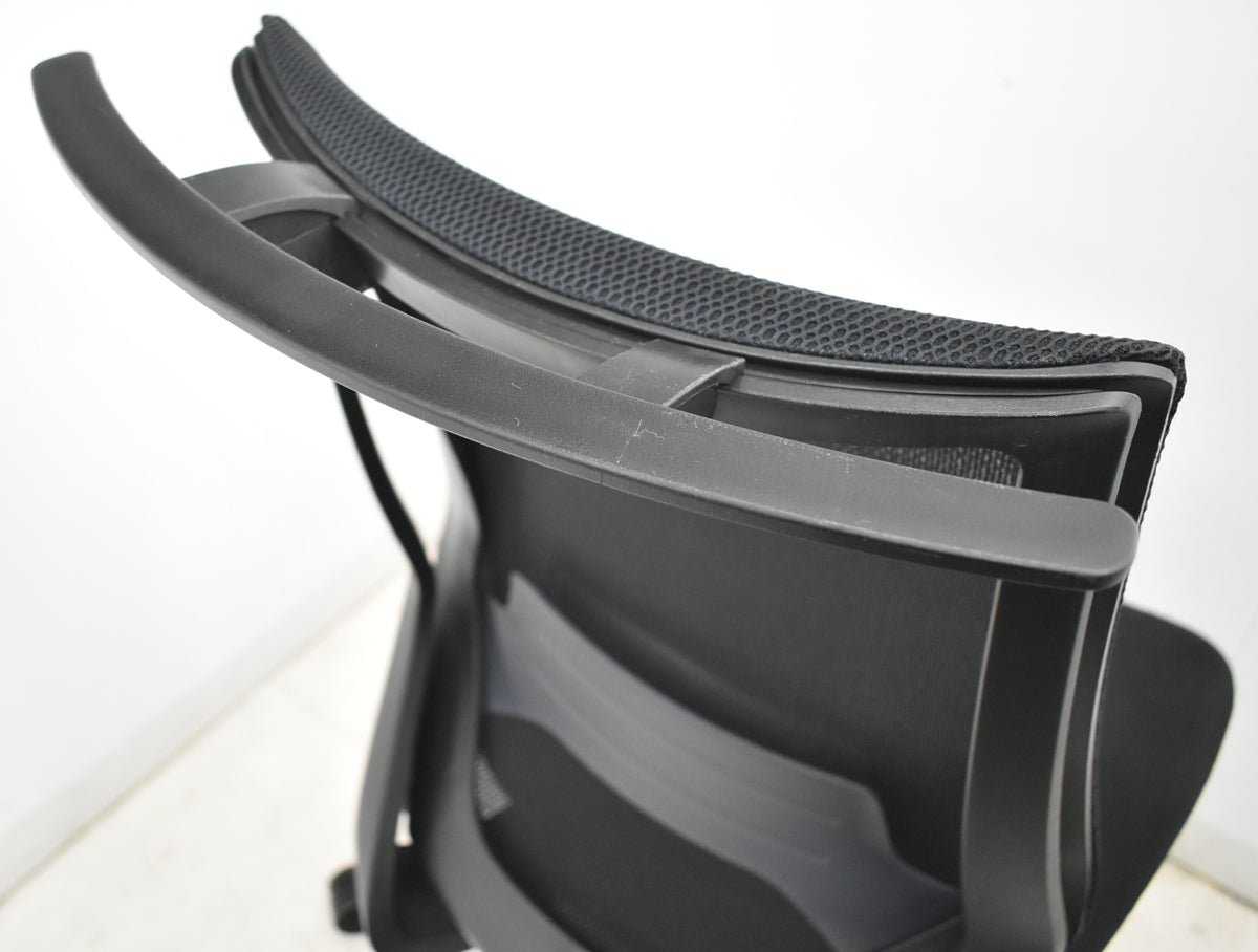 【中古】コクヨ　デュオラ　肘なし　ウレタンキャスター　ランバーサポート　ハンガー　2019年製　2026021604【中古オフィス家具】