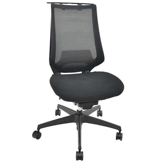 【中古】コクヨ　デュオラ　肘なし　ウレタンキャスター　ランバーサポート　ハンガー　2019年製　2026021604【中古オフィス家具】