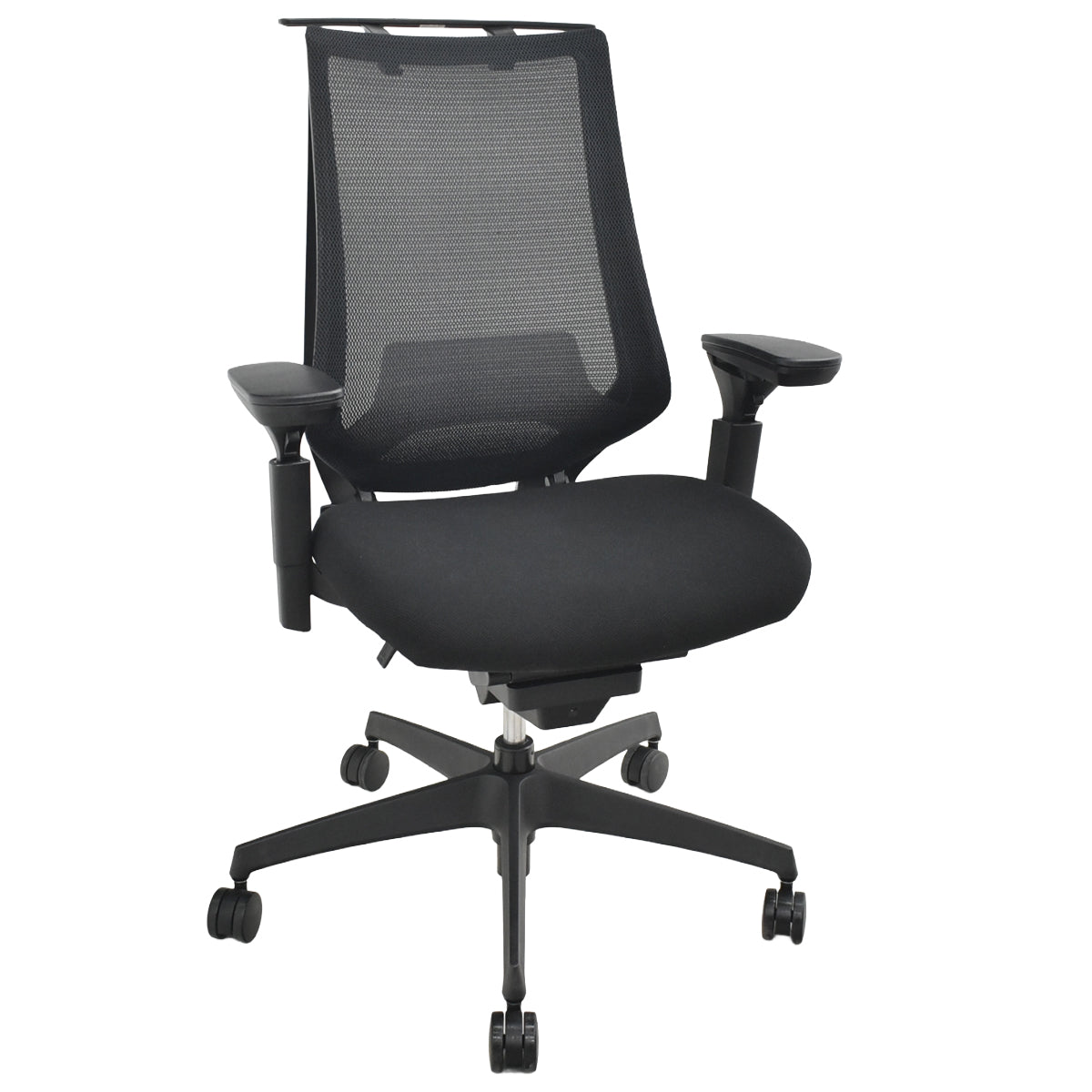 【中古】コクヨ　デュオラ　可動肘　ナイロンキャスター　ランバーサポート　ハンガー　2019年製　2026021605【中古オフィス家具】