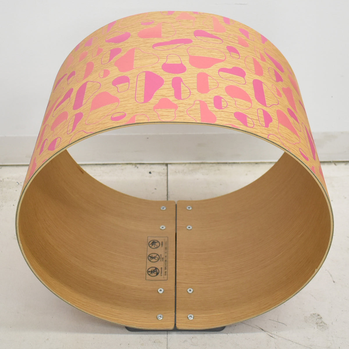 【中古】コクヨ　コルネ　木製スツール　レトロポップ　幅428　2026021706【中古オフィス家具】