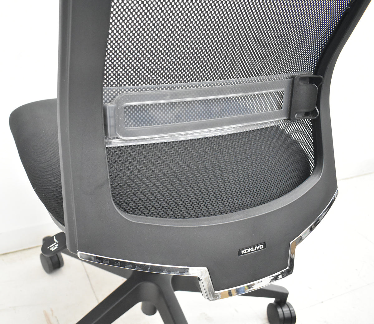 【中古】コクヨ　エントリーチェア　肘なし　ランバーサポート　ブラック　2026022402【中古オフィス家具】
