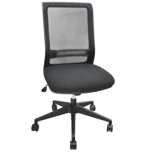 【中古】コクヨ　エントリーチェア　肘なし　ランバーサポート　ブラック　2026022402【中古オフィス家具】