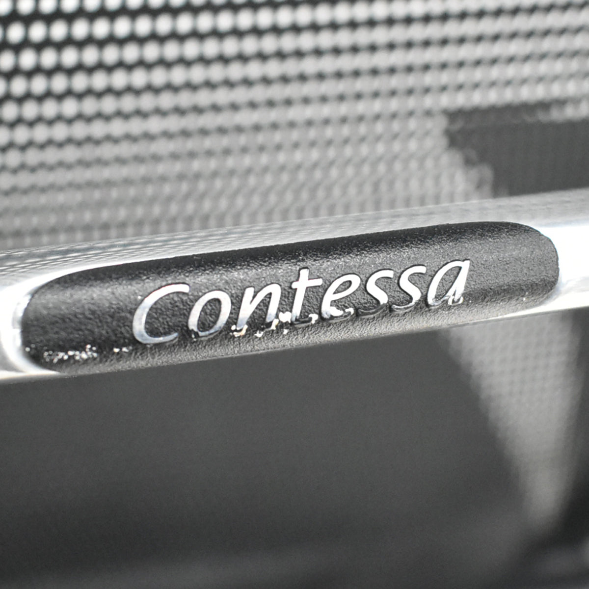 【中古】オカムラ　コンテッサ　可動肘　ランバーサポート　ポリッシュ　ブラック　2026030407【中古オフィス家具】