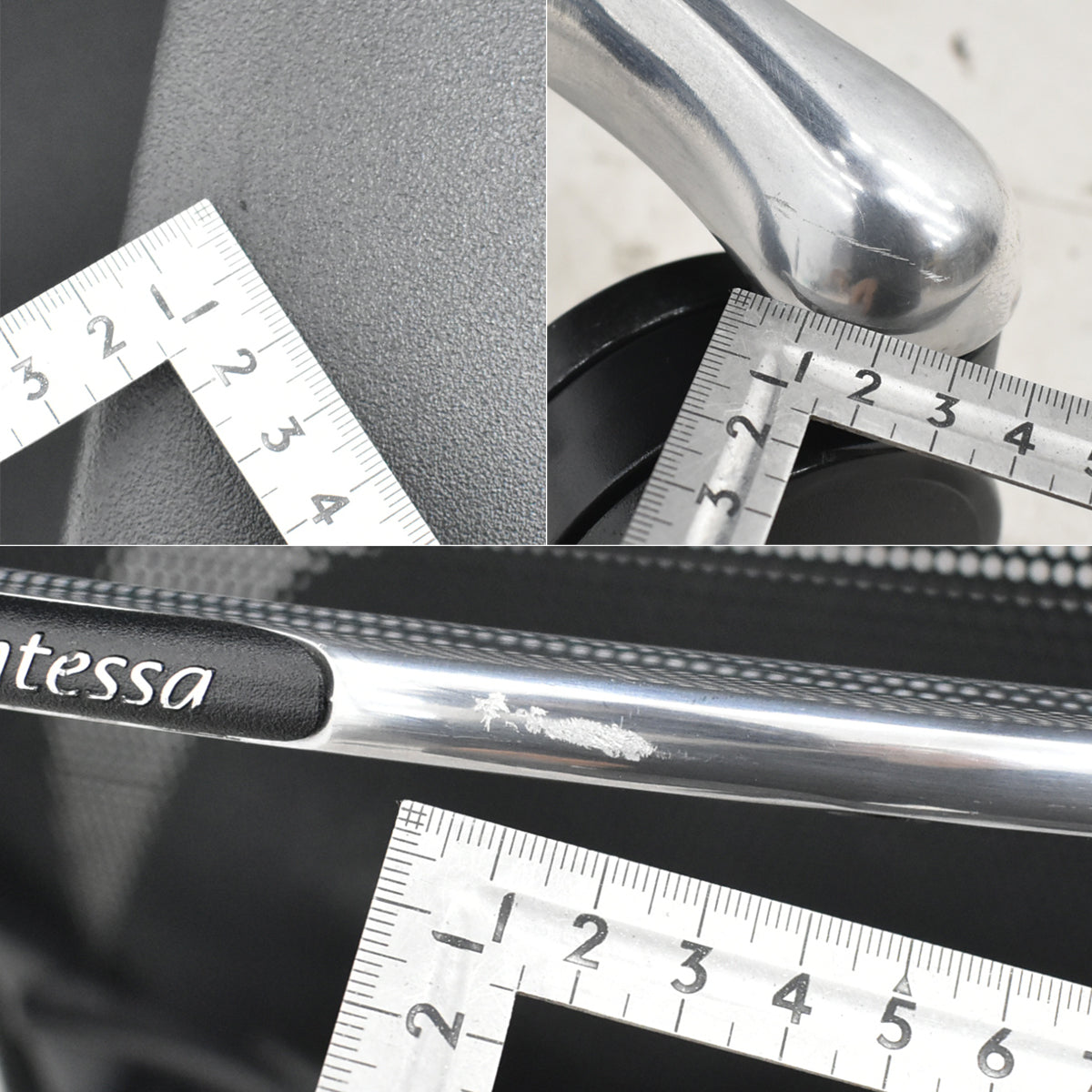 【中古】オカムラ　コンテッサ　可動肘　ランバーサポート　ポリッシュ　ブラック　2026030408【中古オフィス家具】