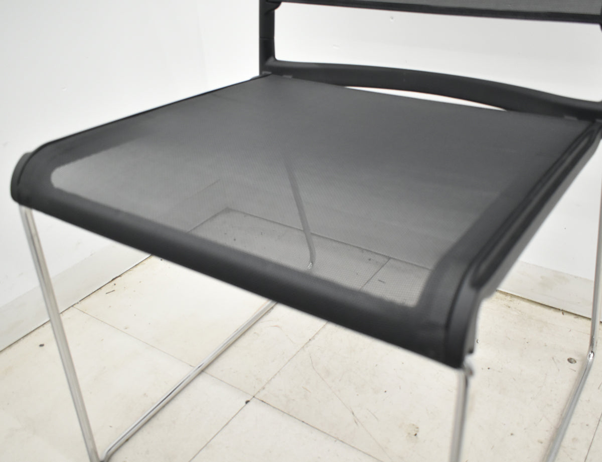 【中古】ウィルクハーン　230 range Aline　ミーティングチェア　ブラック　2026030501【中古オフィス家具】