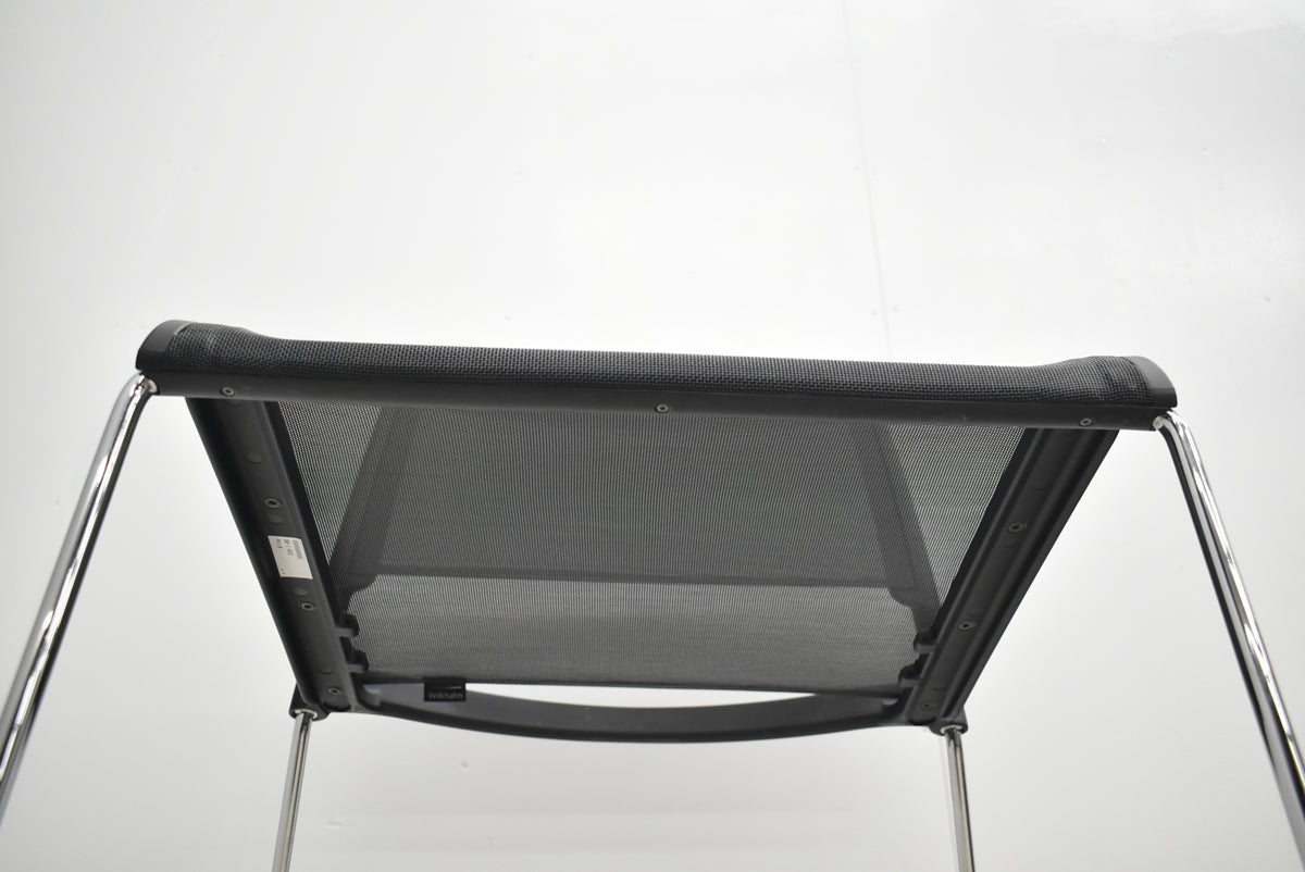 【中古】ウィルクハーン　230 range Aline　ミーティングチェア　ブラック　2026030501【中古オフィス家具】