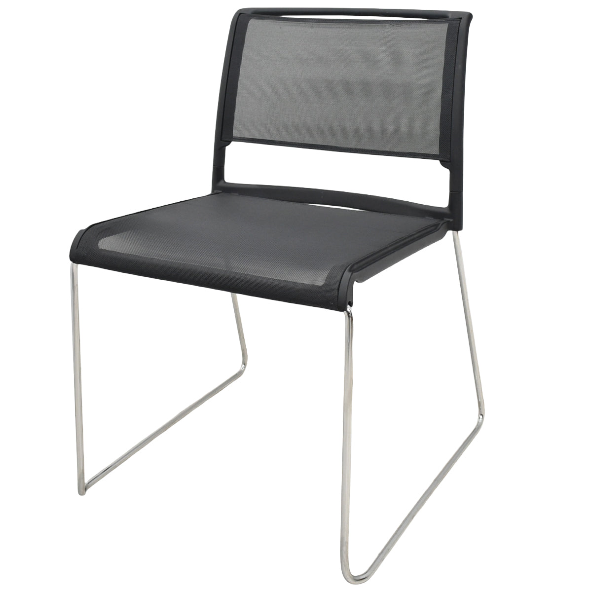 【中古】ウィルクハーン　230 range Aline　ミーティングチェア　ブラック　2026030501【中古オフィス家具】