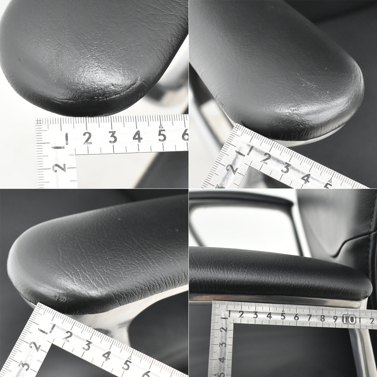 【中古】オカムラ　CEシリーズ　エグゼクティブチェア 固定肘　総革張り　ブラック　2026030506【中古オフィス家具】