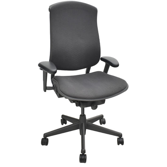 【中古】ハーマンミラー　セラチェア　可動肘　前傾機能　リクライニング範囲調整　ランバーサポート　ダークグレー　2026031004【中古オフィス家具】