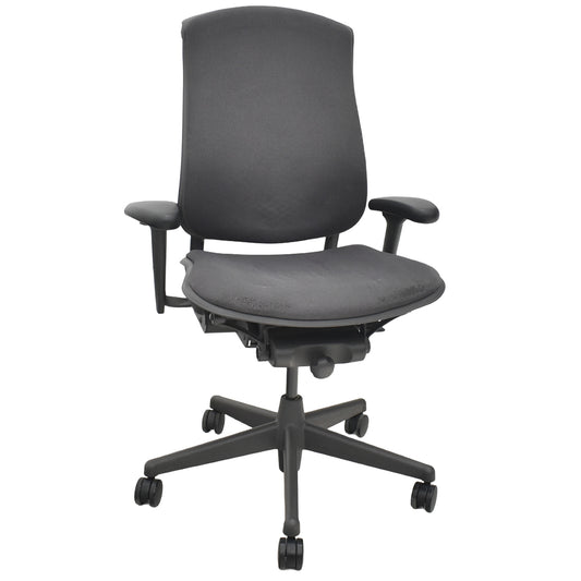 【中古】ハーマンミラー　セラチェア　可動肘　前傾機能　リクライニング範囲調整　ランバーサポート　ダークグレー　2026031006【中古オフィス家具】