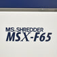 【中古】明光商会　MSシュレッダー　MSX-F65　幅500　2026031202【中古オフィス家具】