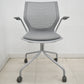 【中古】Knoll　マルチジェネレーション　固定肘　キャスター付　グレー　2026031401【中古オフィス家具】